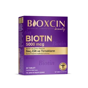 Bioxcin Biotin حبوب البايوتين 5000 ميكروجرام من بايوكسين، 30 قرص